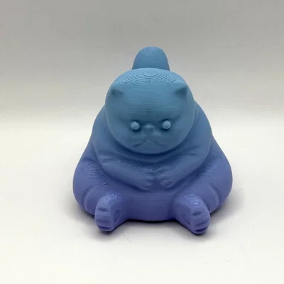 Mô hình chú mèo béo Fat Kitty đáng yêu dùng trang trí