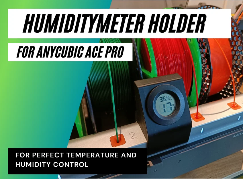 Giá đỡ đồng hồ đo độ ẩm cho Anycubic ACE Pro - Image 1