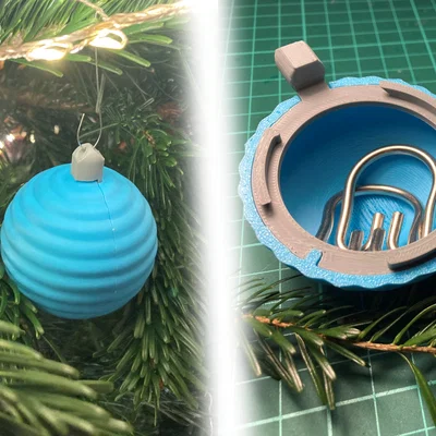 Hộp quà bí mật hình quả châu Giáng sinh / Hộp quà độc đáo