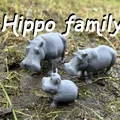 Mô hình Gia đình hà mã (Hippo family) đáng yêu - Thumbnail 1