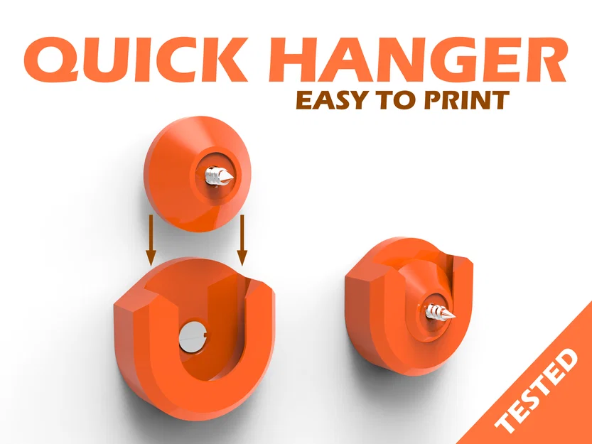 Móc treo đa năng Quick Hanger - Giải pháp treo đồ thông minh, dễ in - Image 1