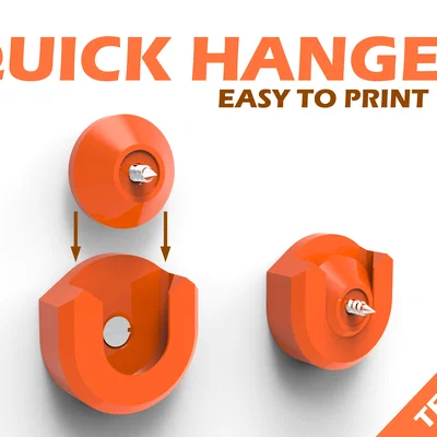Móc treo đa năng Quick Hanger - Giải pháp treo đồ thông minh, dễ in