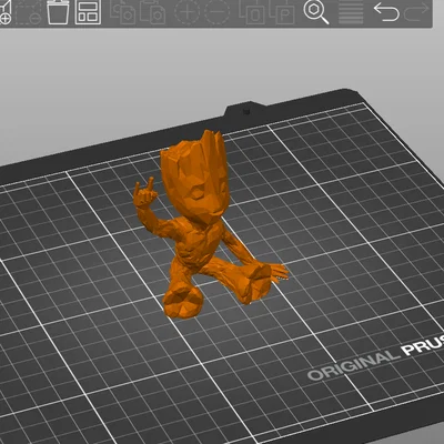 Mô hình Groot phong cách Heavy Metal Low Poly độc đáo
