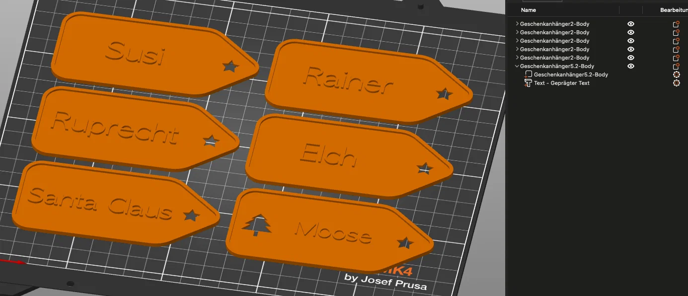 Thẻ quà tặng Giáng sinh parametric có thể tùy chỉnh tên - Image 1