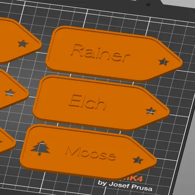Thẻ quà tặng Giáng sinh parametric có thể tùy chỉnh tên
