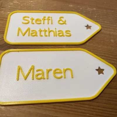 Thẻ quà tặng Giáng sinh parametric có thể tùy chỉnh tên