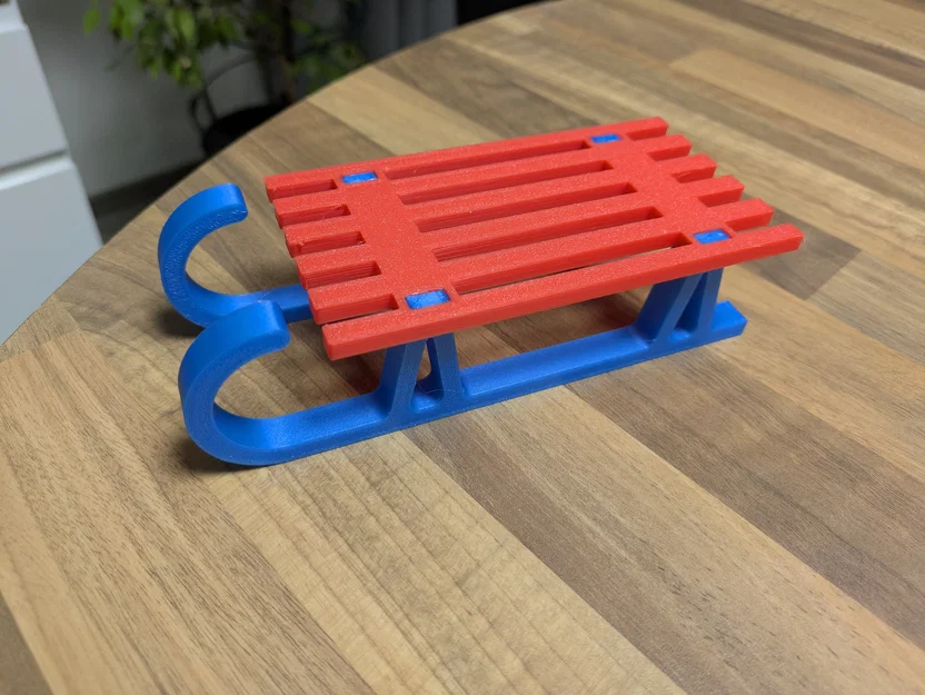 Mô hình xe trượt tuyết mini lắp ráp không cần keo - Image 1