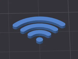 Mô hình biểu tượng WiFi (Wifi Sign Symbol) in 3D - Image 1
