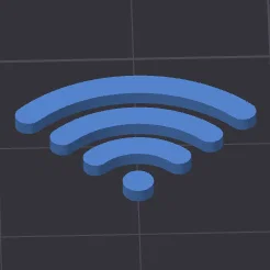 Mô hình biểu tượng WiFi (Wifi Sign Symbol) in 3D