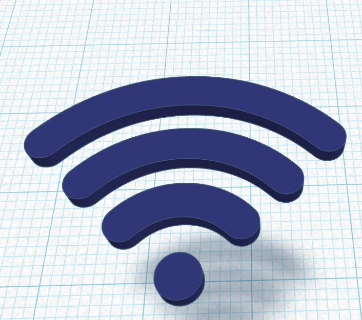 Mô hình biểu tượng WiFi (Wifi Sign Symbol) in 3D - Image 2
