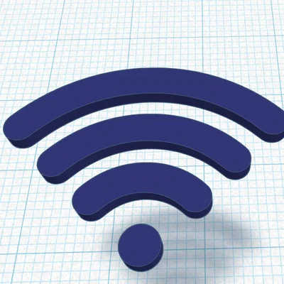 Mô hình biểu tượng WiFi (Wifi Sign Symbol) in 3D