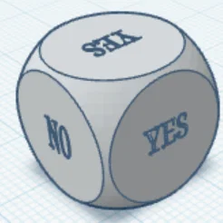 Xúc xắc quyết định 'Yes or No' - Mẫu in 3D giải trí cực vui