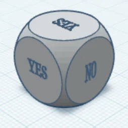 Xúc xắc quyết định 'Yes or No' - Mẫu in 3D giải trí cực vui