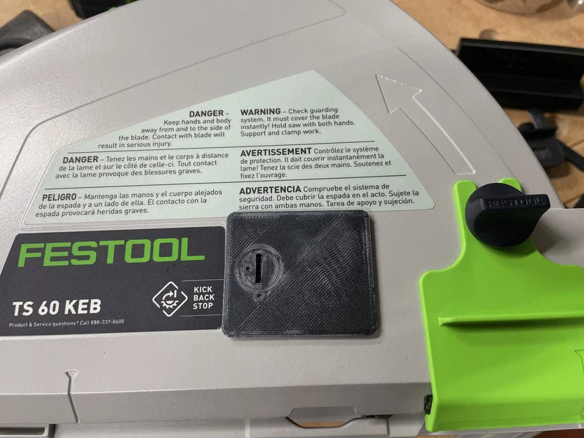 Nắp chắn bụi trục lưỡi cưa Festool TS60 - Image 1