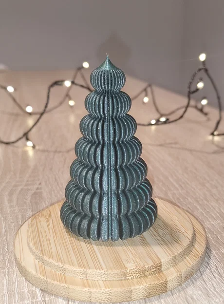Cây thông Noel gợn sóng (có thể gắn đèn tealight) - Image 2