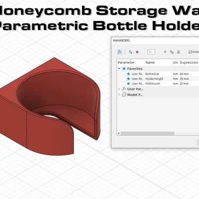 Giá đỡ chai nước tùy chỉnh cho Honeycomb Storage Wall (HSW)