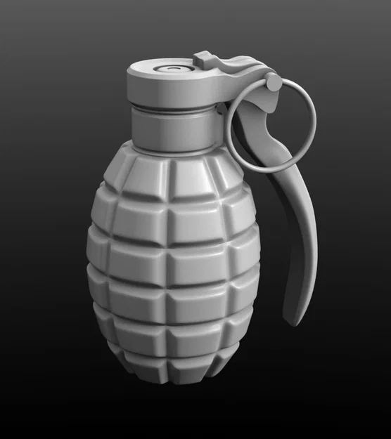 Mô hình lựu đạn cầm tay Handgrenade in 3D sắc nét - Image 1