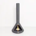 Giá đỡ nến điện hình lò sưởi có ngăn đựng nhang - Thumbnail 3
