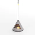 Giá đỡ nến điện hình lò sưởi có ngăn đựng nhang - Thumbnail 4