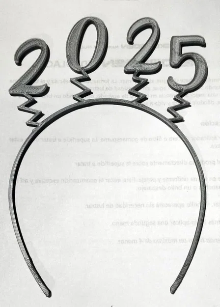 Băng đô cài tóc trang trí năm mới 2025 (Hair Band 2025) - Image 1