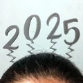 Băng đô cài tóc trang trí năm mới 2025 (Hair Band 2025) - Thumbnail 2