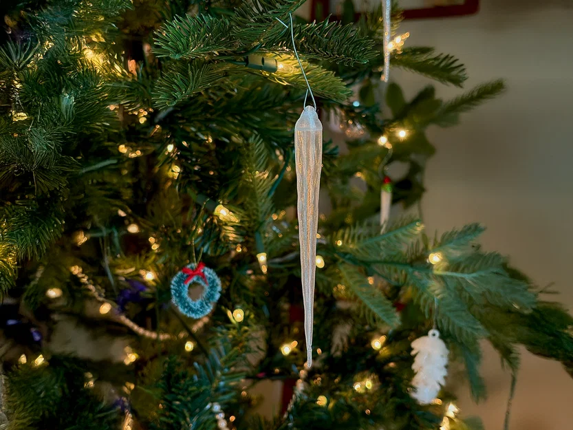 Icicle Ornament Vase Mode - Vật trang trí hình bông tuyết in Vase Mode - Image 1