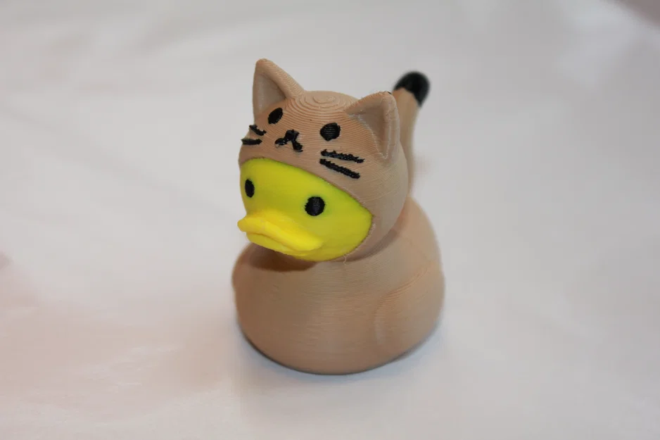 Mô hình 3D Cat Duck - Chú mèo vịt trang trí siêu đáng yêu - Image 1