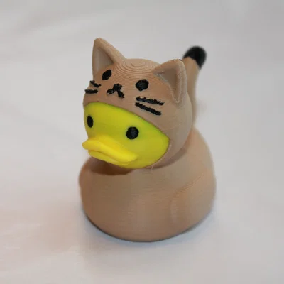 Mô hình 3D Cat Duck - Chú mèo vịt trang trí siêu đáng yêu