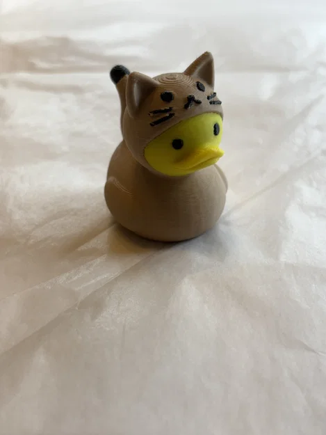 Mô hình 3D Cat Duck - Chú mèo vịt trang trí siêu đáng yêu - Image 2