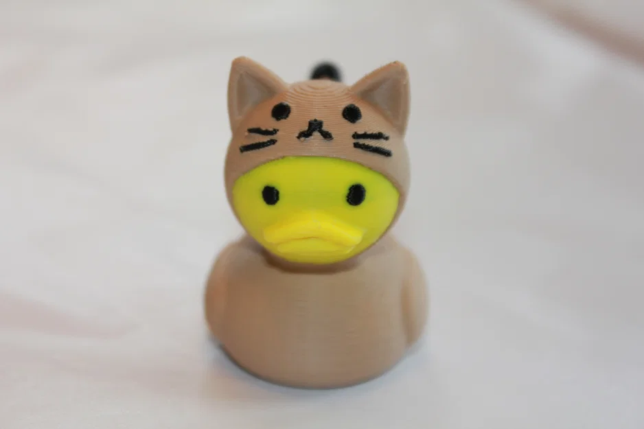 Mô hình 3D Cat Duck - Chú mèo vịt trang trí siêu đáng yêu - Image 3