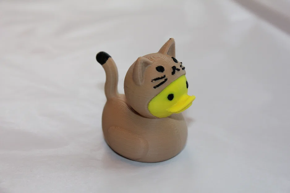 Mô hình 3D Cat Duck - Chú mèo vịt trang trí siêu đáng yêu - Image 4