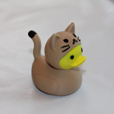 Mô hình 3D Cat Duck - Chú mèo vịt trang trí siêu đáng yêu