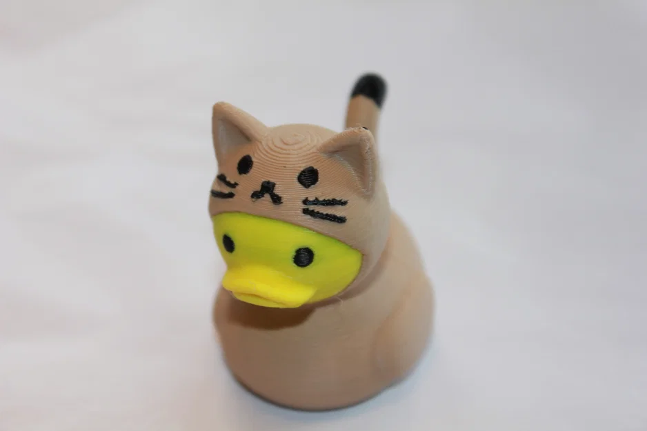 Mô hình 3D Cat Duck - Chú mèo vịt trang trí siêu đáng yêu - Image 5