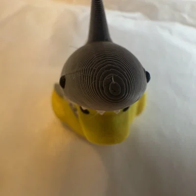 Mô hình Shark Duck trang trí bàn làm việc cực đáng yêu