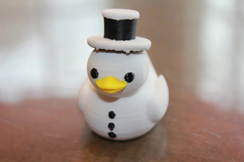 Mô hình chú vịt tuyết Frosty (Frosty the Snow Duck) trang trí Noel - Image 1