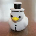 Mô hình chú vịt tuyết Frosty (Frosty the Snow Duck) trang trí Noel - Thumbnail 1