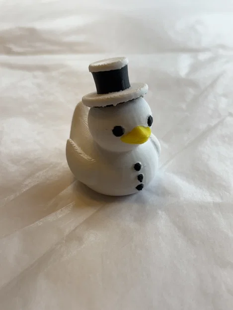 Mô hình chú vịt tuyết Frosty (Frosty the Snow Duck) trang trí Noel - Image 2