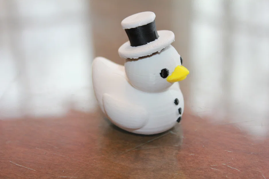Mô hình chú vịt tuyết Frosty (Frosty the Snow Duck) trang trí Noel - Image 3