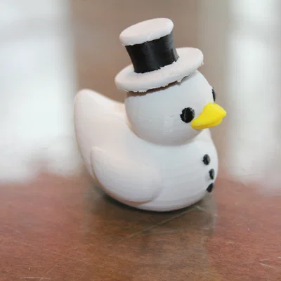 Mô hình chú vịt tuyết Frosty (Frosty the Snow Duck) trang trí Noel