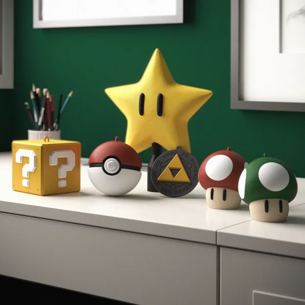 Mô hình trang trí cây thông Noel chủ đề Nintendo - Image 1