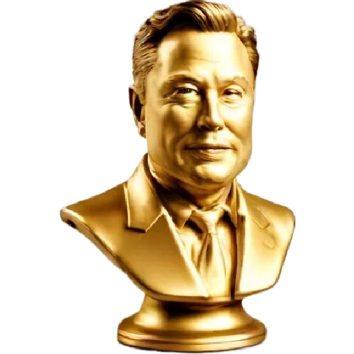 Mô hình tượng bán thân Elon Musk in 3D trang trí bàn làm việc - Image 1