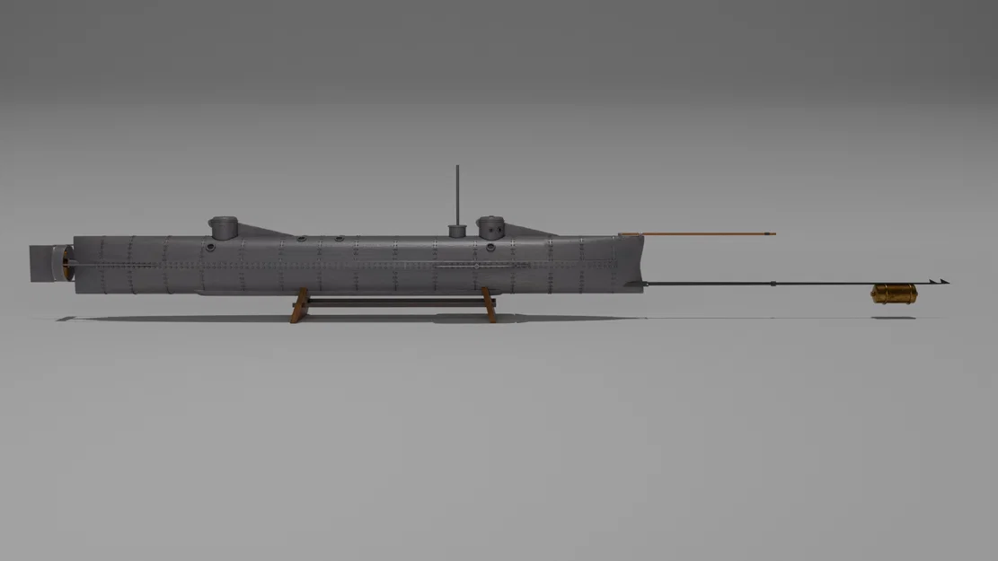 Mô hình tàu ngầm H.L. Hunley (CSS Hunley) - Image 1