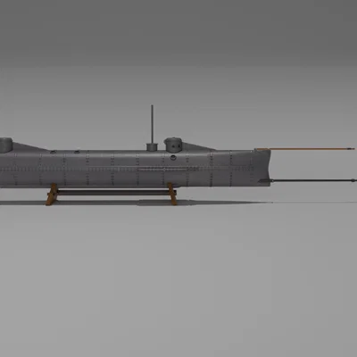 Mô hình tàu ngầm H.L. Hunley (CSS Hunley)