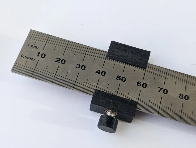 Chặn thước (Ruler stop block) cho thước lá thép - Image 1