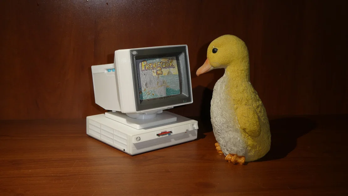 Mô hình màn hình CRT IBM PS/2 Color Display 8512 tỉ lệ 1:4 - Image 1