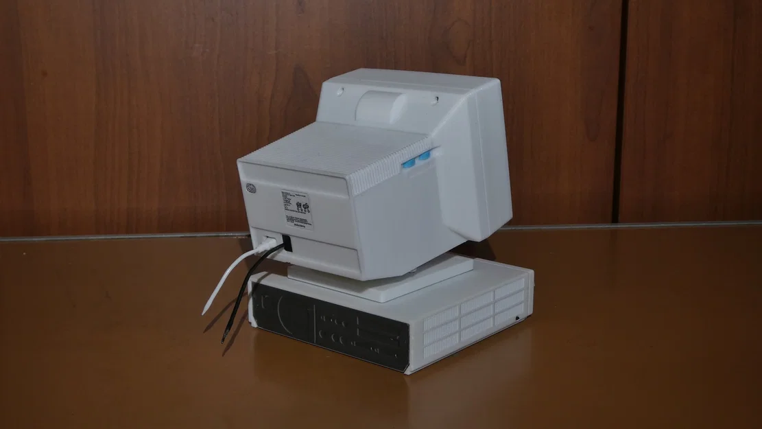 Mô hình màn hình CRT IBM PS/2 Color Display 8512 tỉ lệ 1:4 - Image 5