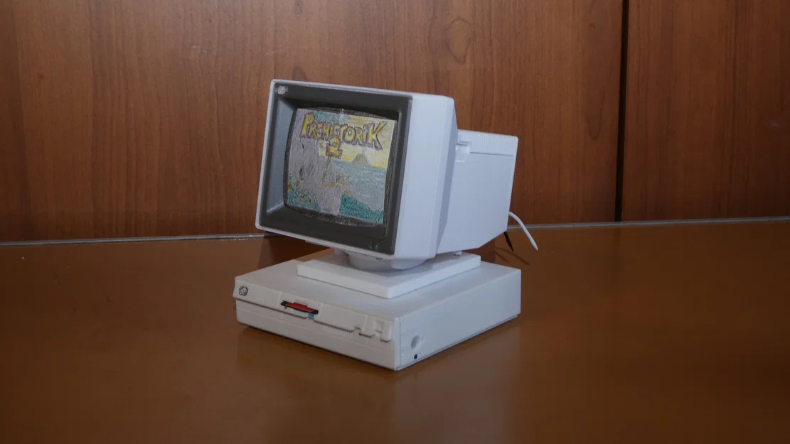 Mô hình màn hình CRT IBM PS/2 Color Display 8512 tỉ lệ 1:4 - Image 9