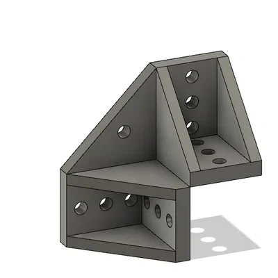 Pat nối góc 3 chiều cho thanh nhôm định hình 2020 chắc chắn