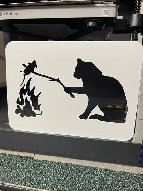 Mèo nướng chuột - Khuôn mẫu Stencil - Image 1