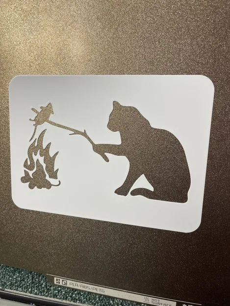 Mèo nướng chuột - Khuôn mẫu Stencil - Image 2